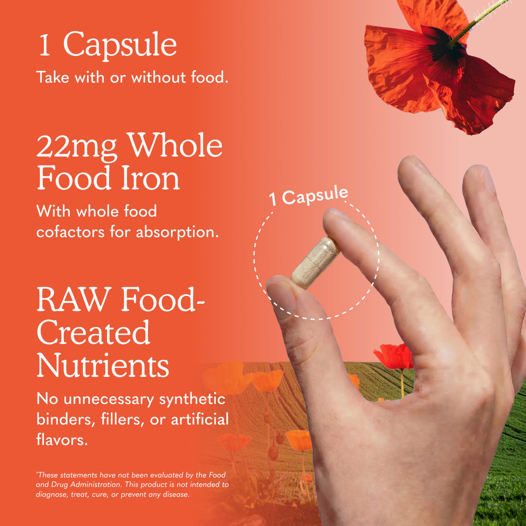 Vitamin Code Raw Iron Supplement, 30 Capsules T91146