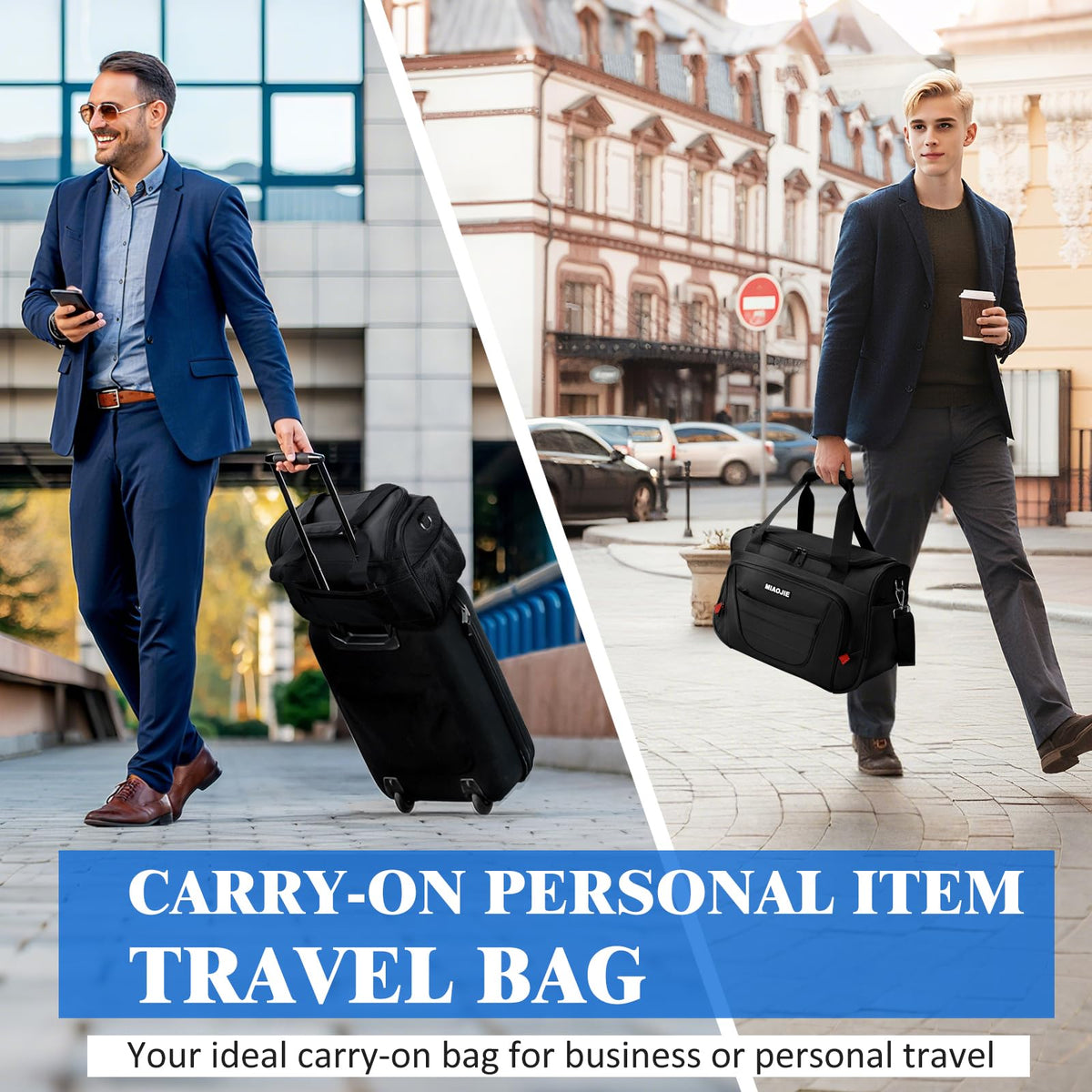 16 IN Black Underseat Carry On Luggage Bag R818