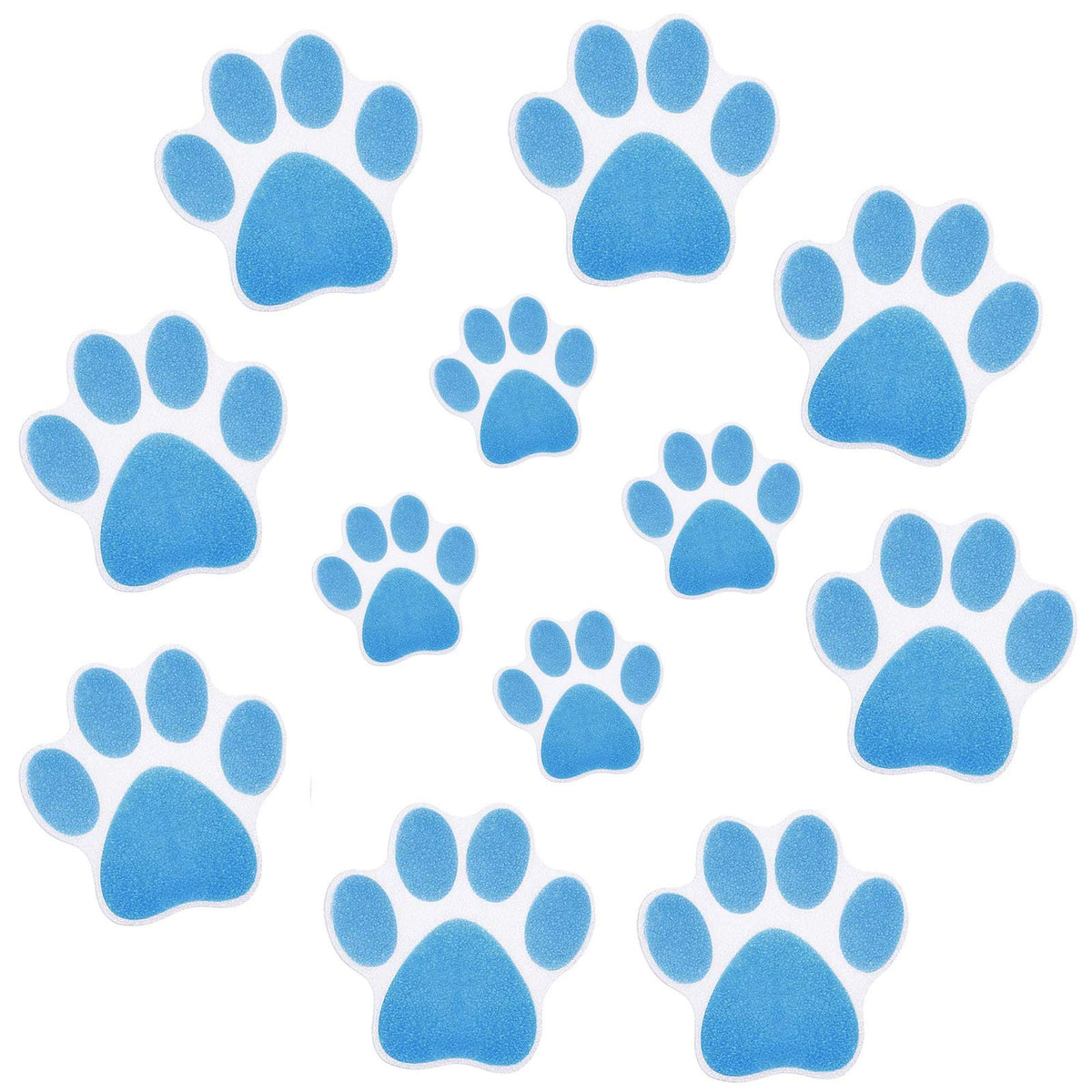 12 Pcs Non-Slip Bathtub Stickers Blue I732484