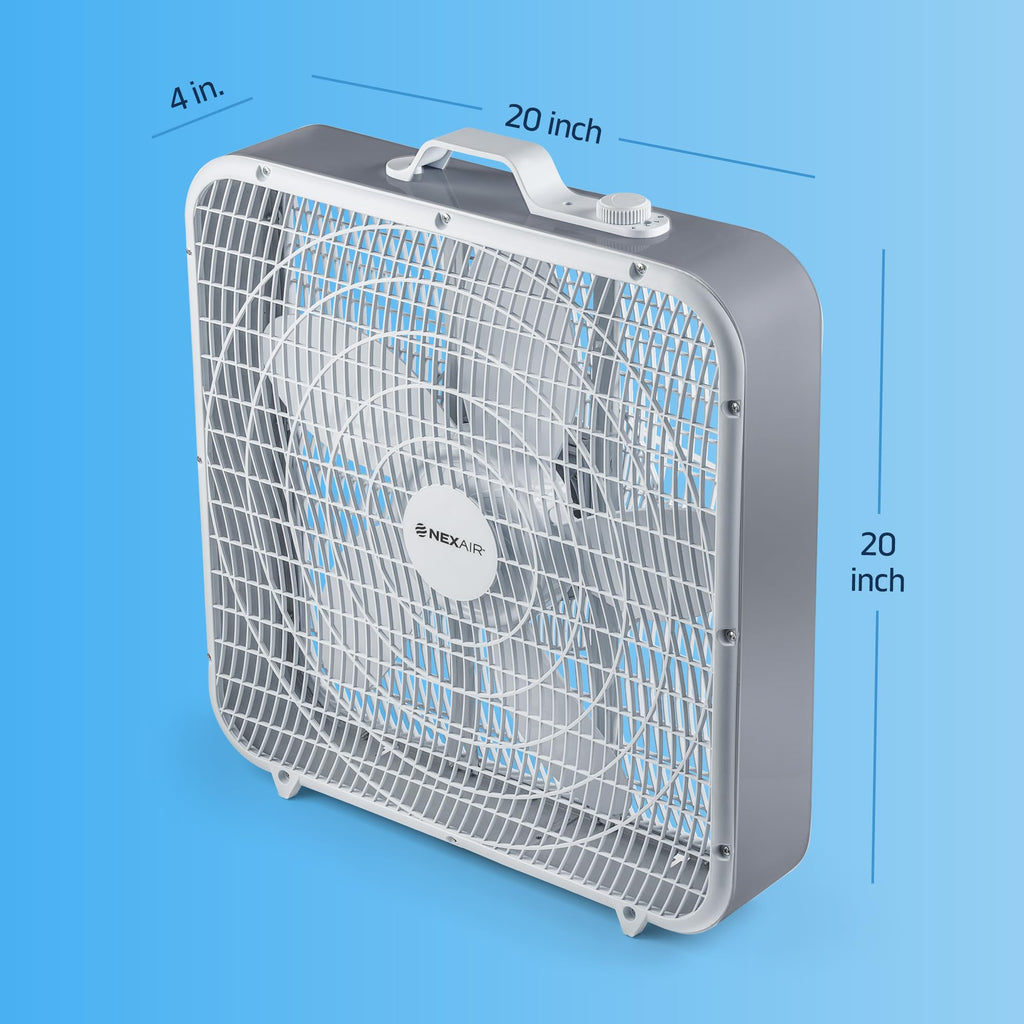 20" 3 Speed Floor Box Fan with Child Safety Grill G62190