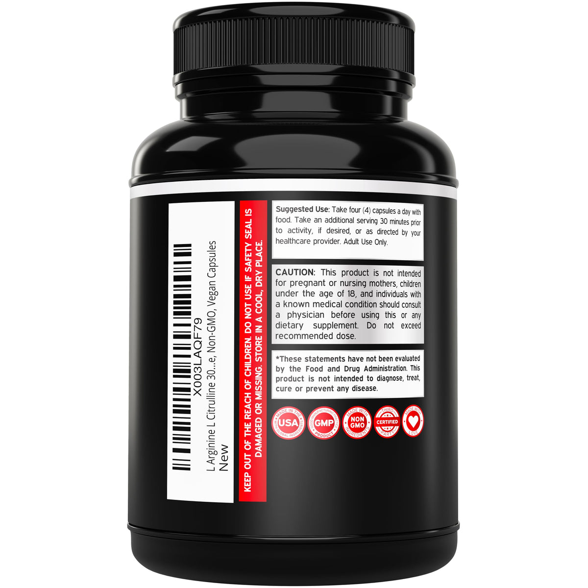 L Arginine L Citrulline 3000mg 240 Capsules I551
