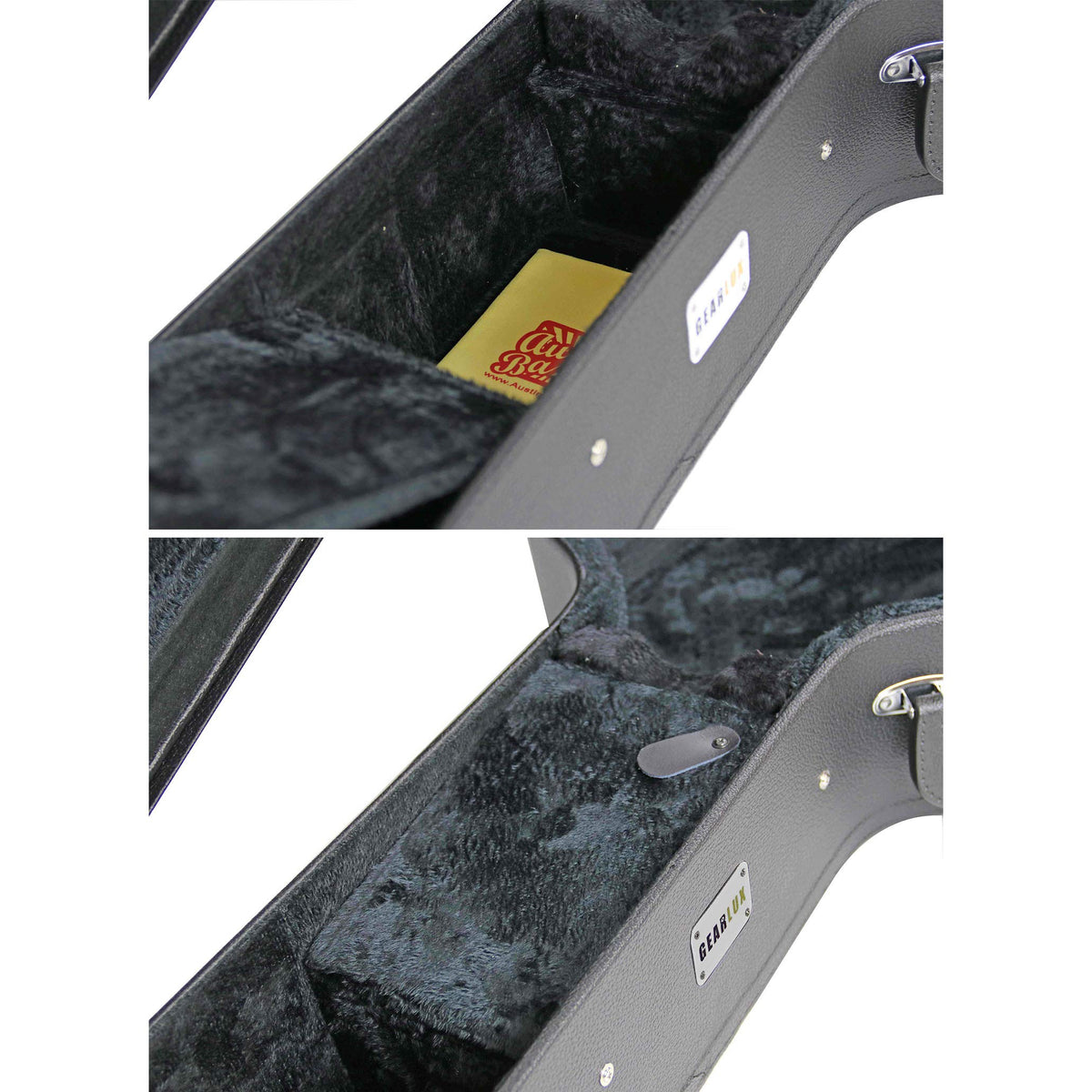 Black Acoustic Guitar Hardshell Case with Accessory Compartment W89522