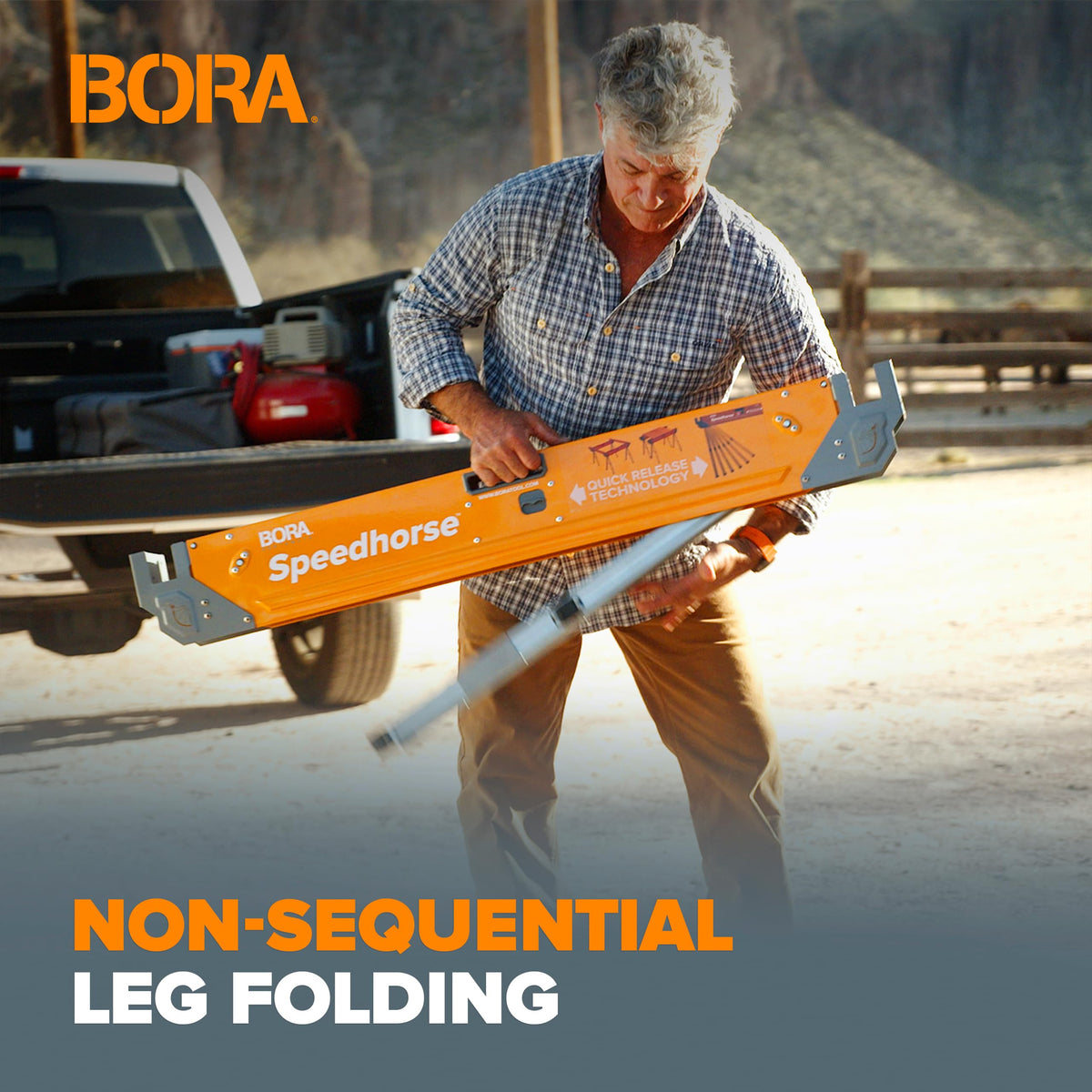 2 Pack Adjustable Folding Heavy Duty Sawhorse N509944