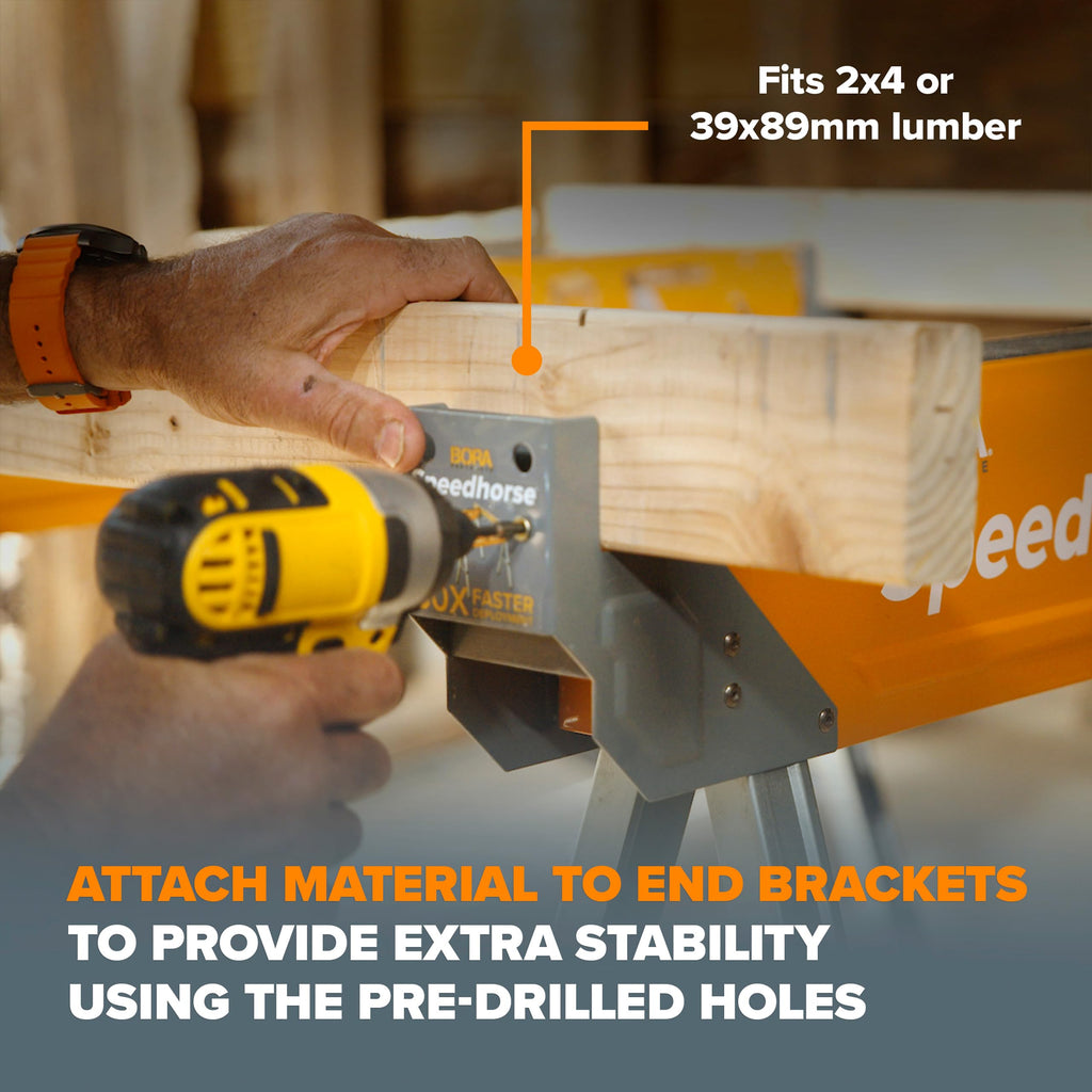 2 Pack Adjustable Folding Heavy Duty Sawhorse N509944
