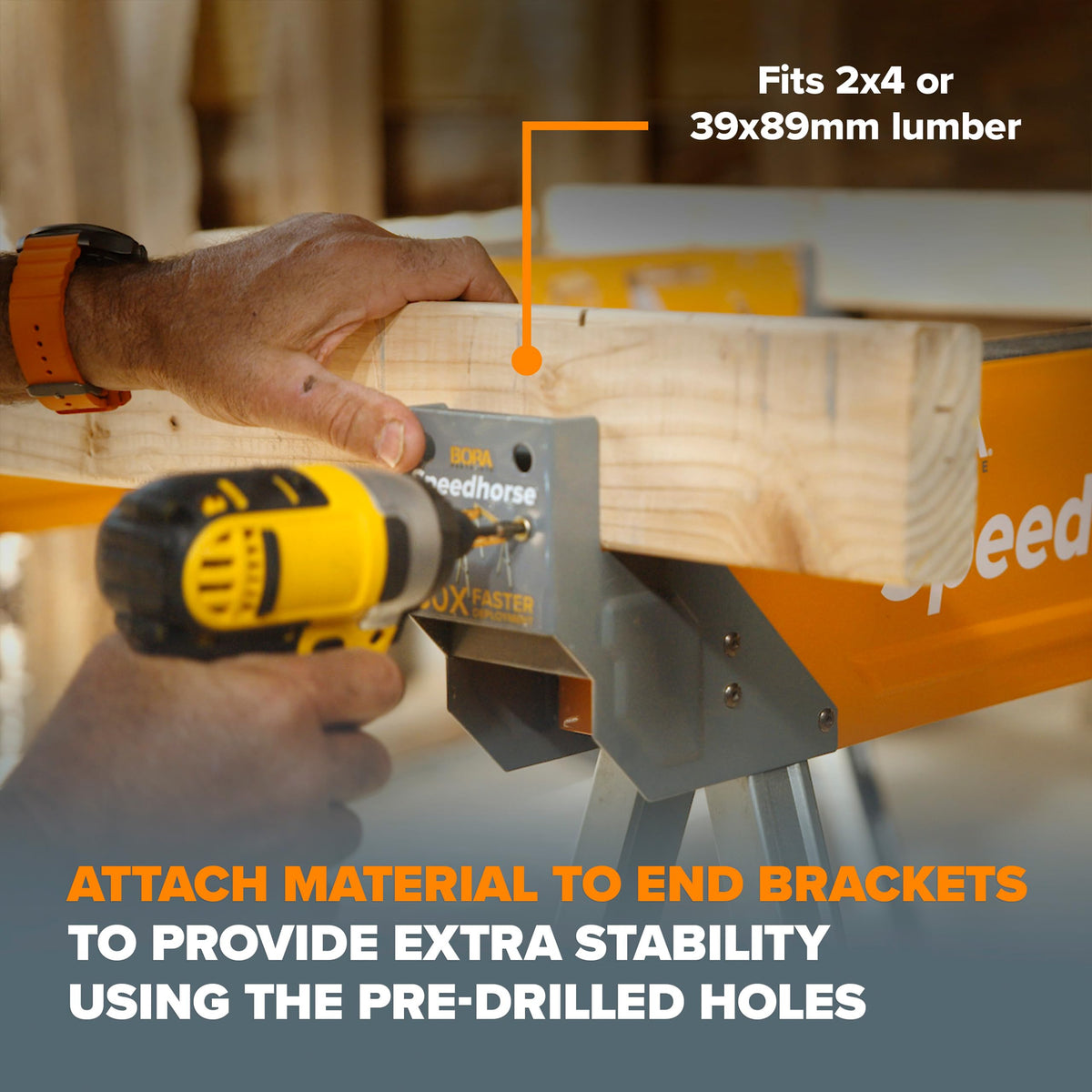 2 Pack Adjustable Folding Heavy Duty Sawhorse N509944