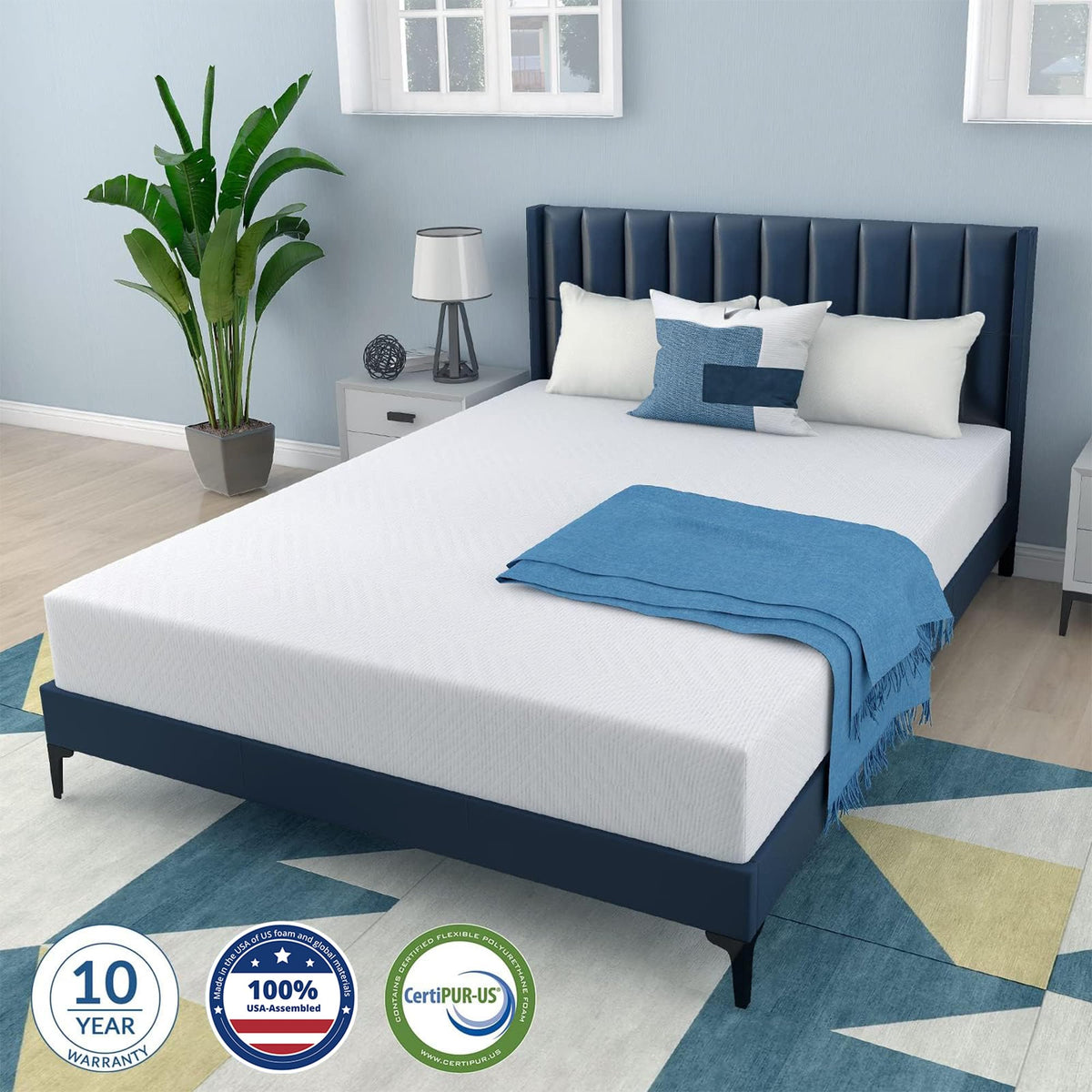 Twin 6 Inch Memory Foam Mattress M8910