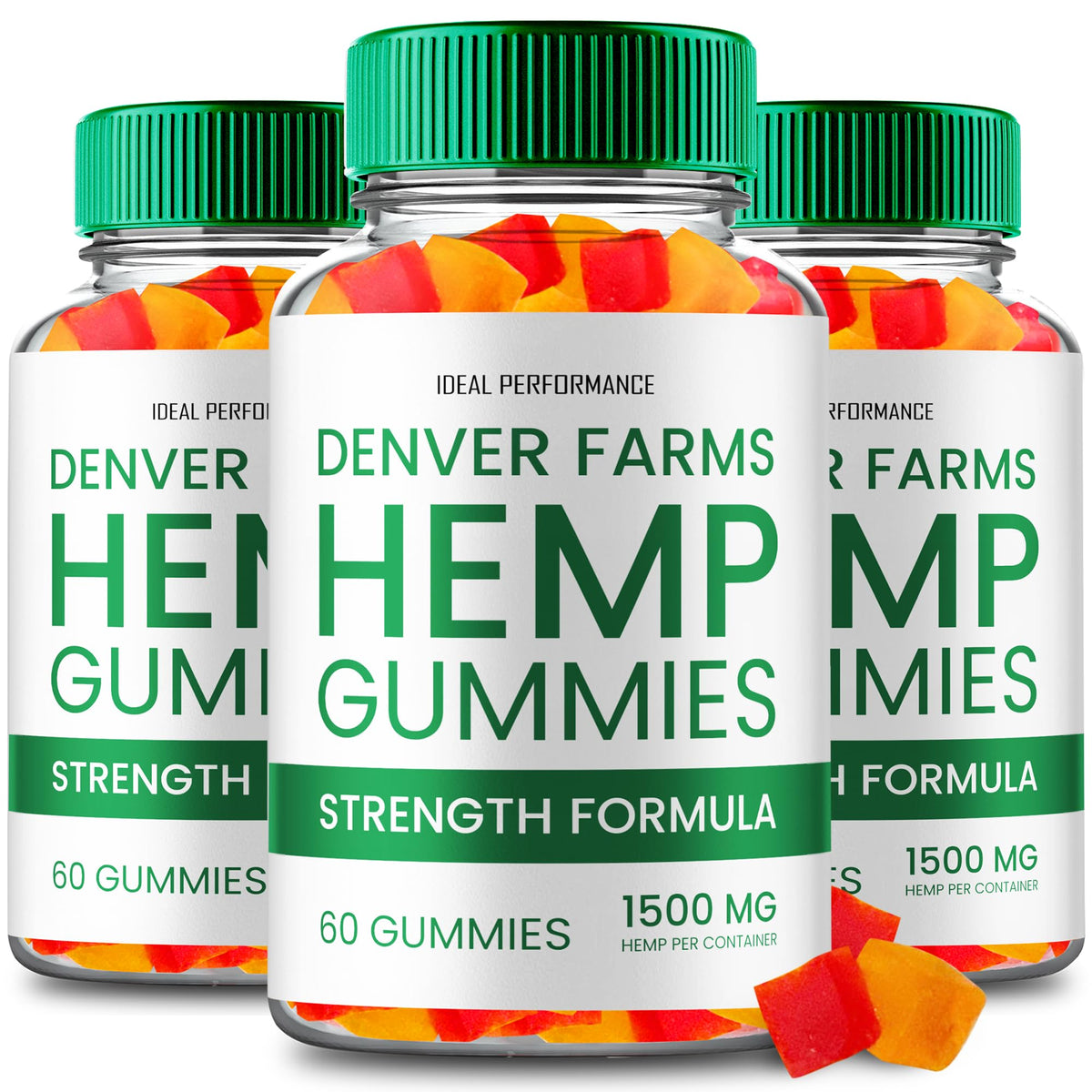 Maximum Strength All Natural Hemp Gummies 3 Pack Z155