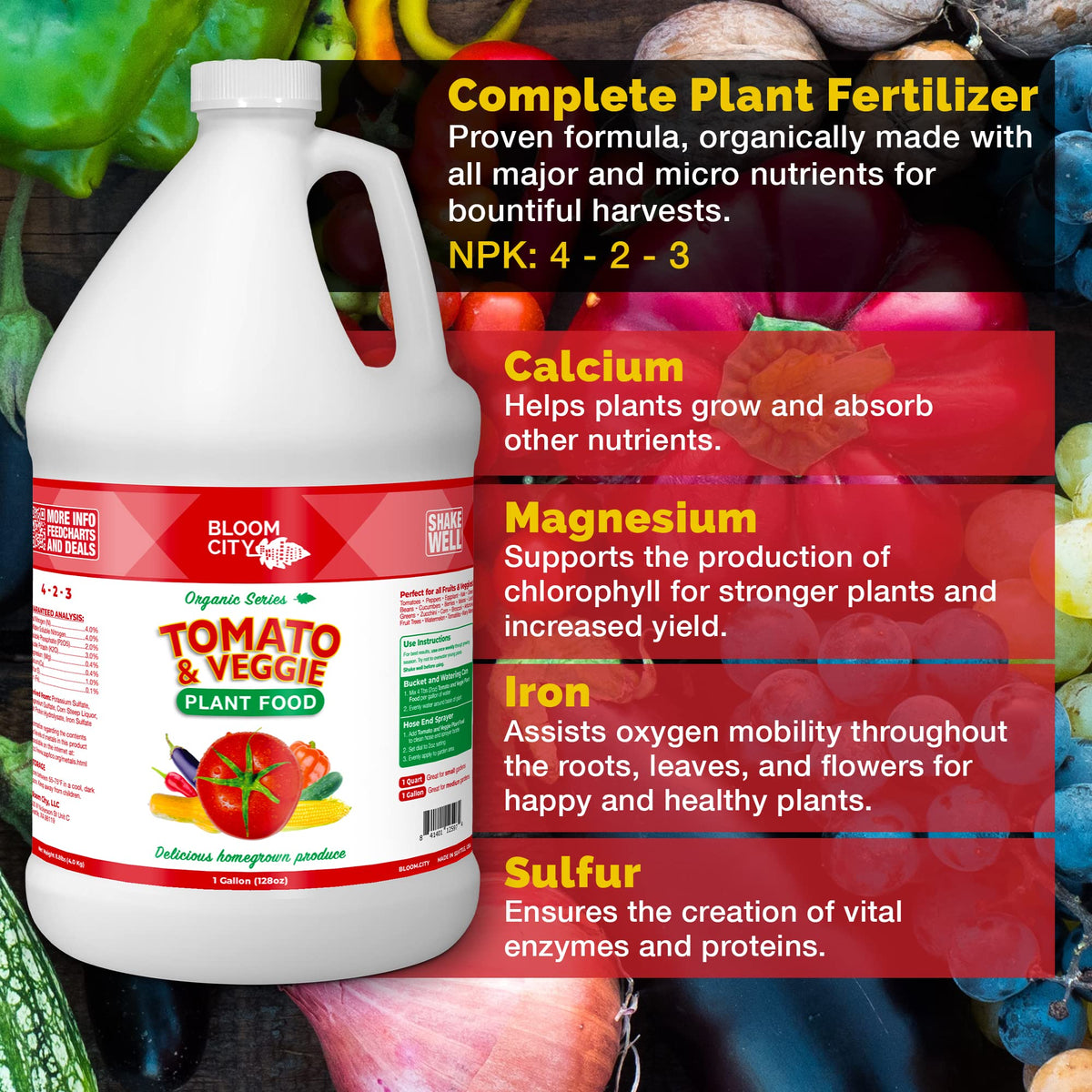 Tomato & Veggie Liquid Fertilizer 1 Gallon V336