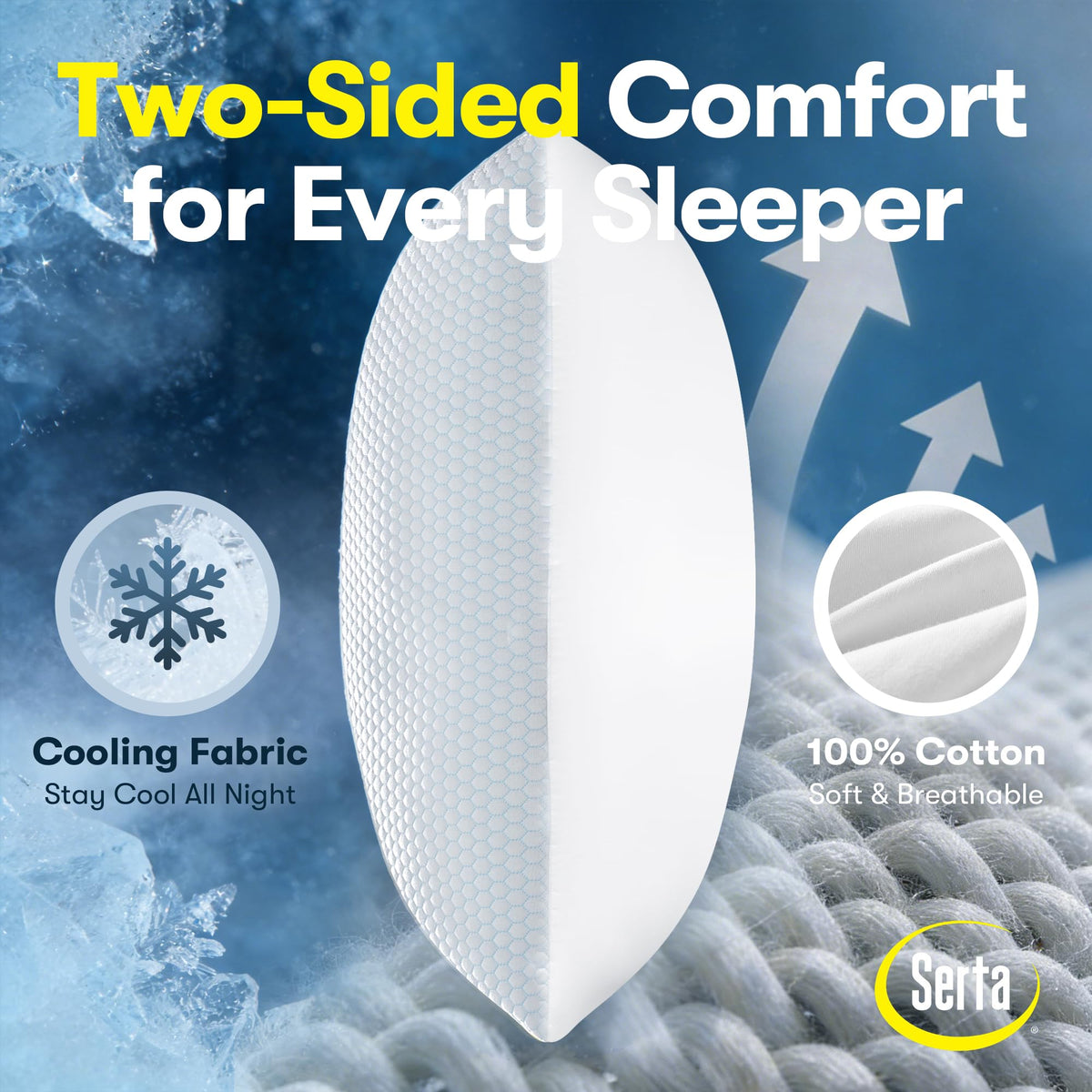 Queen Size Down Alternative Pillows Set of 2 D617216
