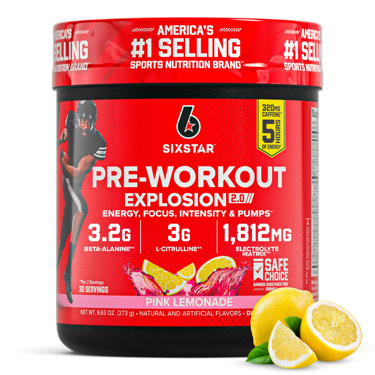 Pink Lemonade Pre-Workout Powder 30 Servings F54184