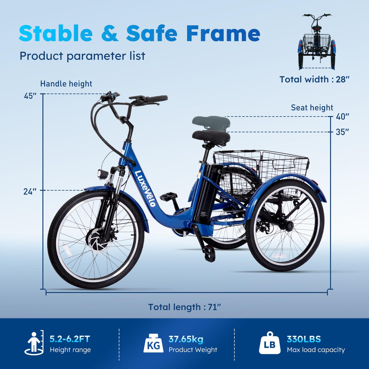 Electric Tricycle for Adults U29781