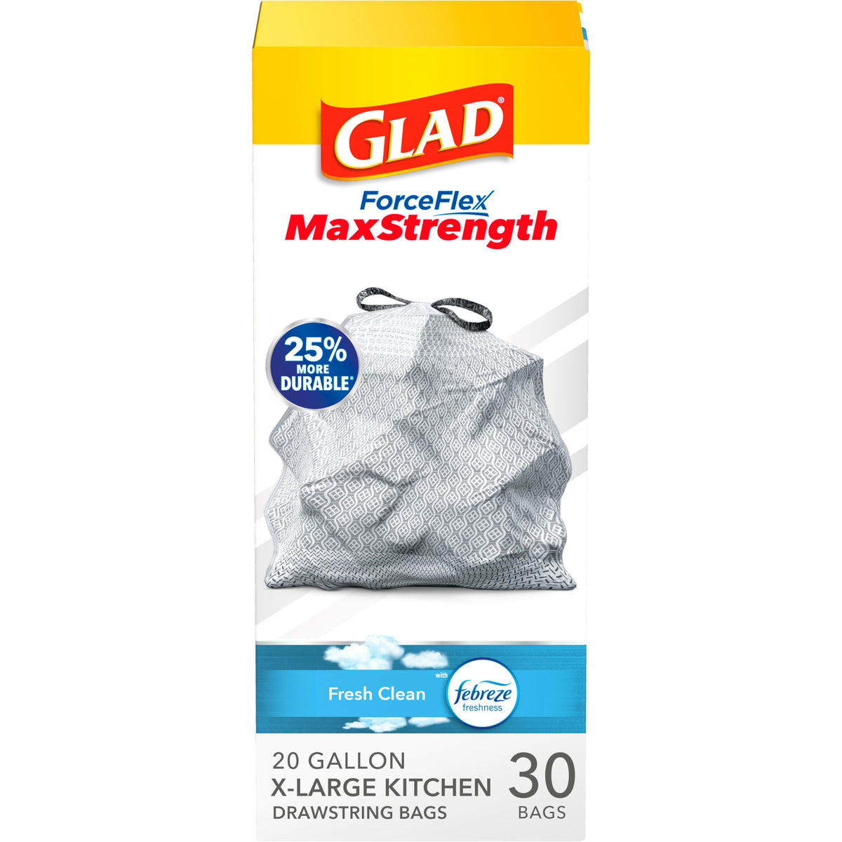 XL Trash Bags, 20 Gal, 30 Ct G305