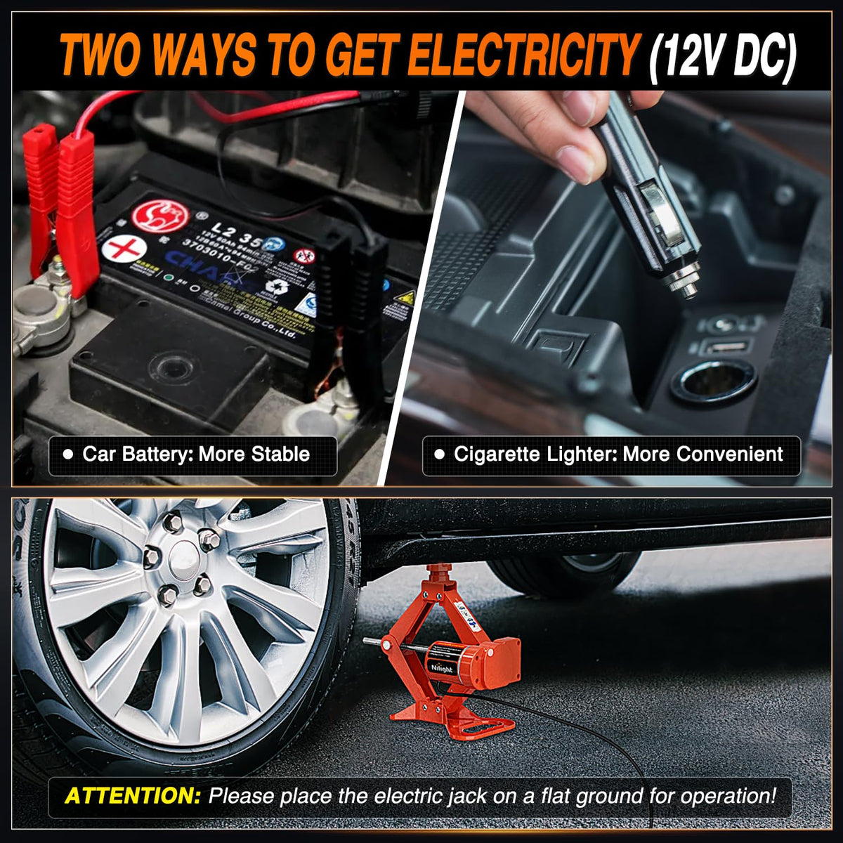 3 Ton 12V Electric Car Jack O803992