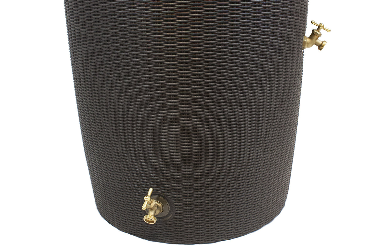 50 Gallon Flat Top Rain Saver Dark Brown J152